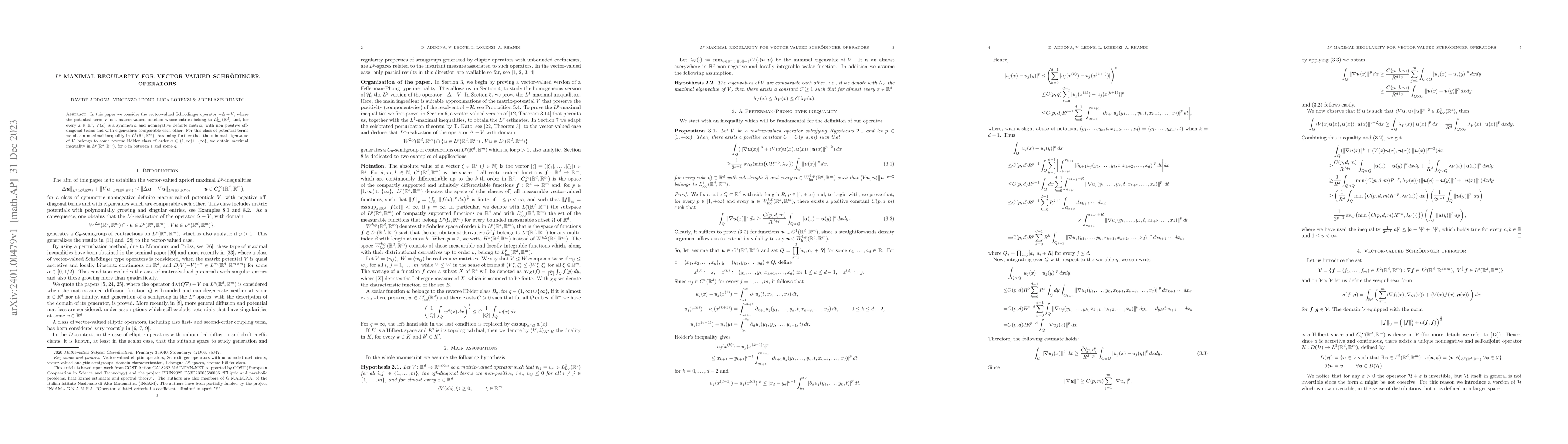 Thumbnail for $L^p$ Maximal regularity for vector-valued Schr\"{o}dinger operators
