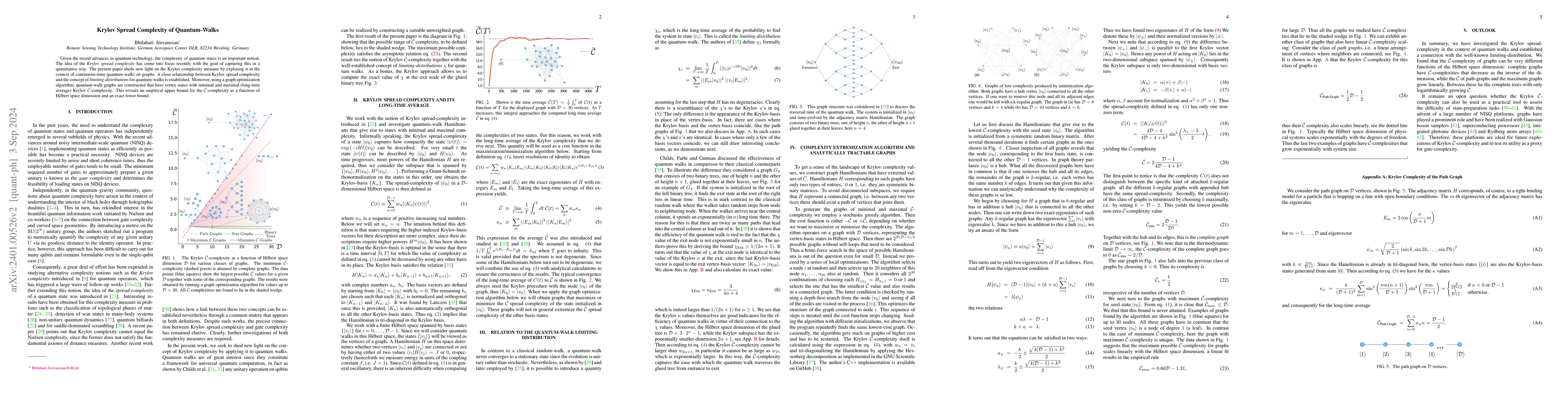 Thumbnail for Krylov Spread Complexity of Quantum-Walks