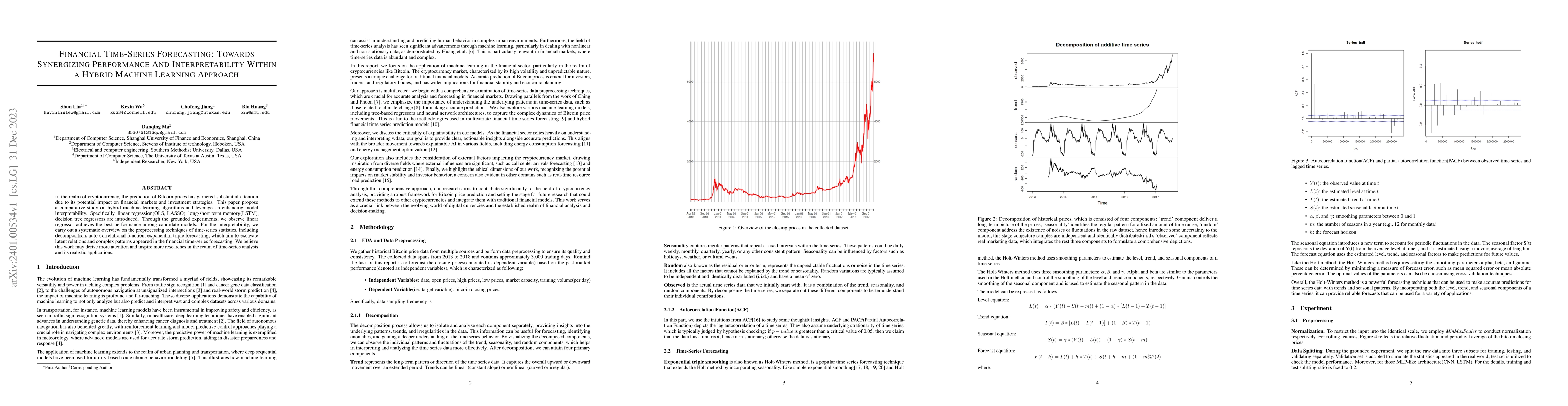 Thumbnail for Financial Time-Series Forecasting: Towards Synergizing Performance And
  Interpretability Within a Hybrid Machine Learning Approach