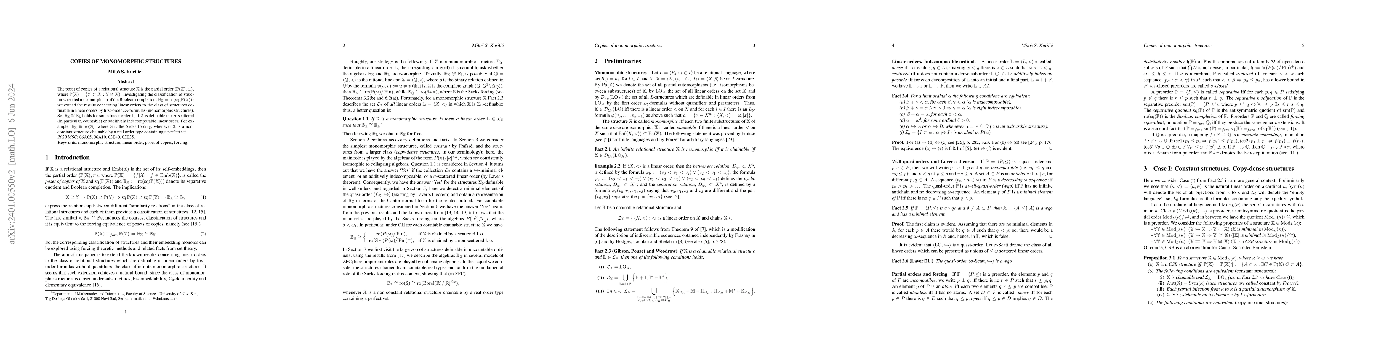 Thumbnail for Copies of Monomorphic Structures