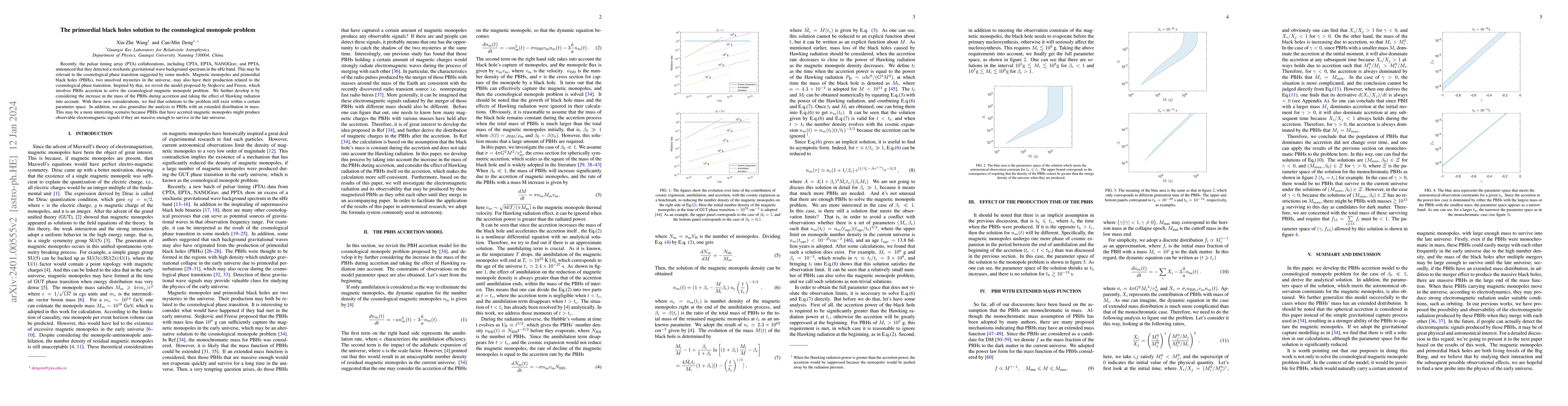 Thumbnail for The primordial black holes solution to the cosmological monopole problem