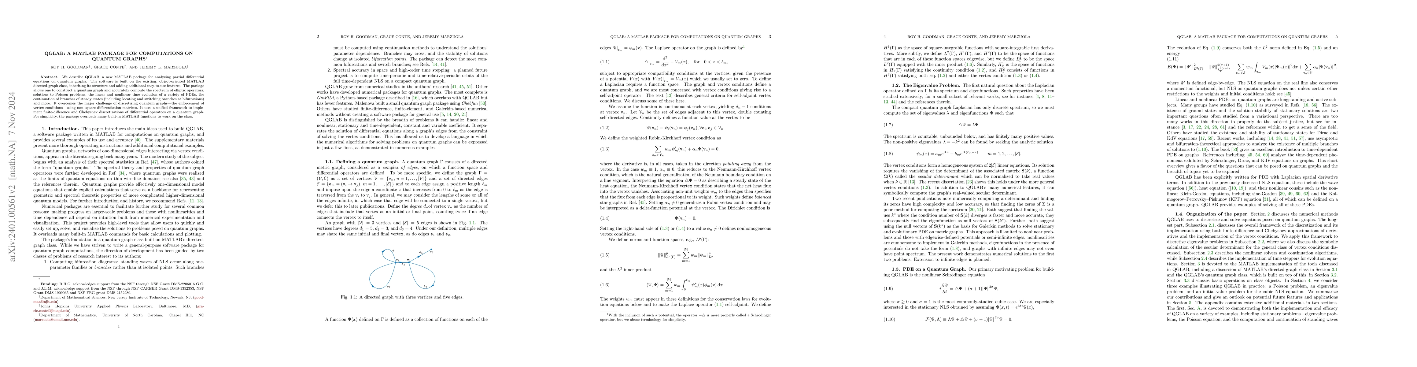 Thumbnail for QGLAB: A MATLAB Package for Computations on Quantum Graphs