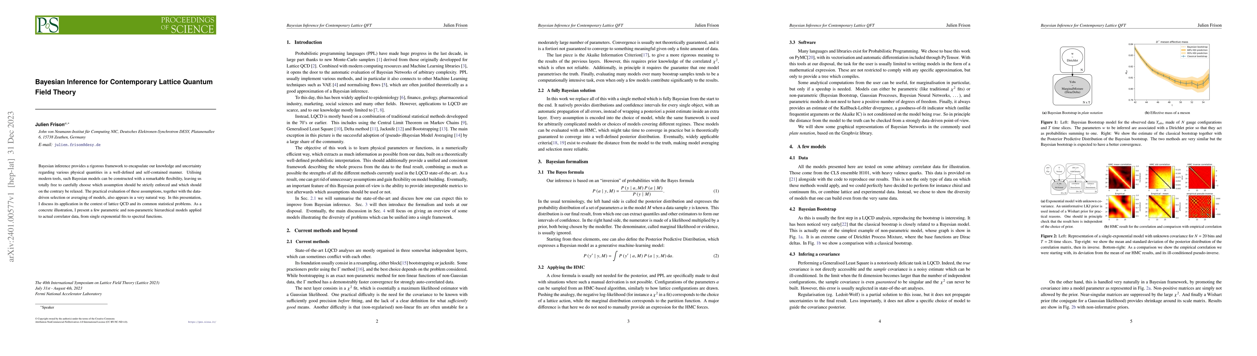 Thumbnail for Bayesian Inference for Contemporary Lattice Quantum Field Theory