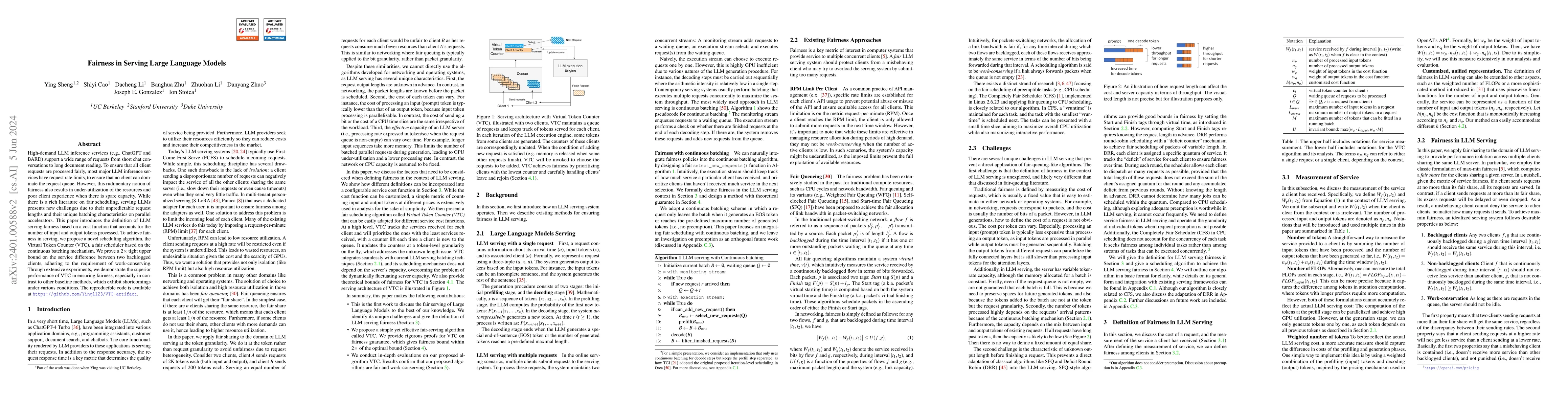 Thumbnail for Fairness in Serving Large Language Models
