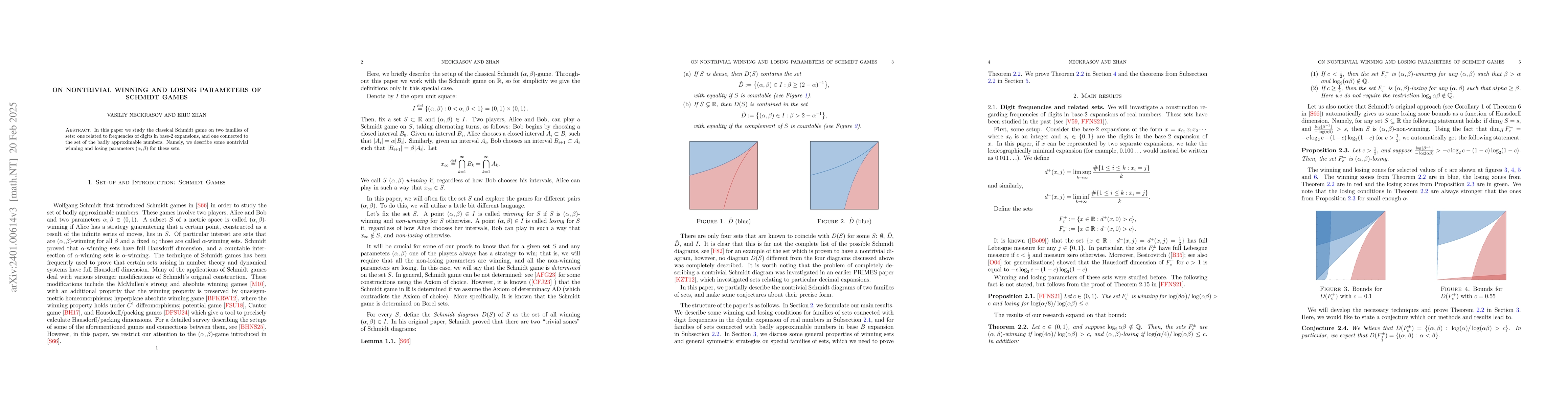 Thumbnail for On Nontrivial Winning and Losing Parameters of Schmidt Games