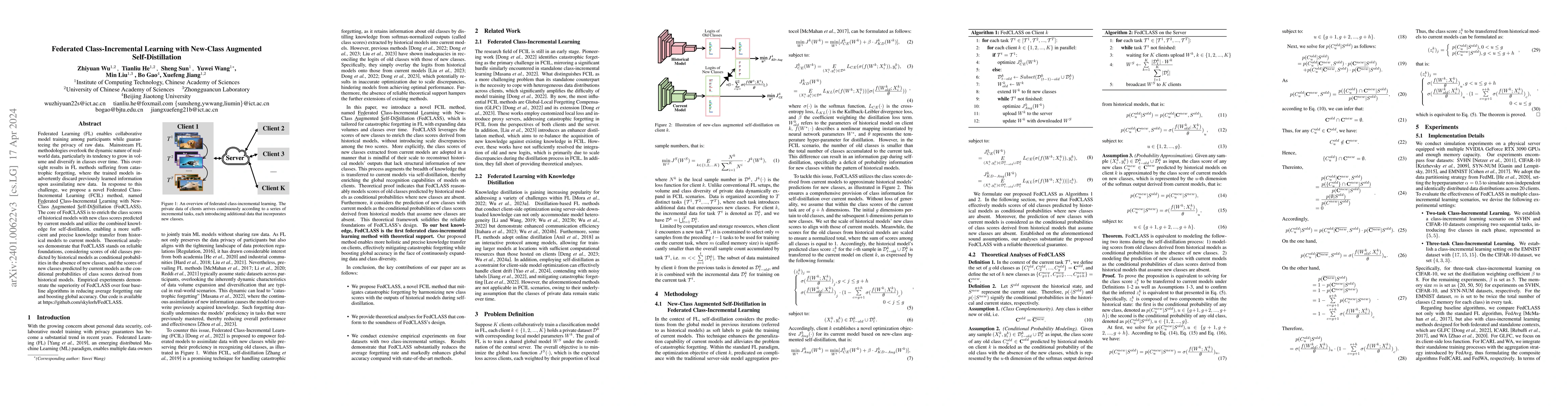 Thumbnail for Federated Class-Incremental Learning with New-Class Augmented
  Self-Distillation