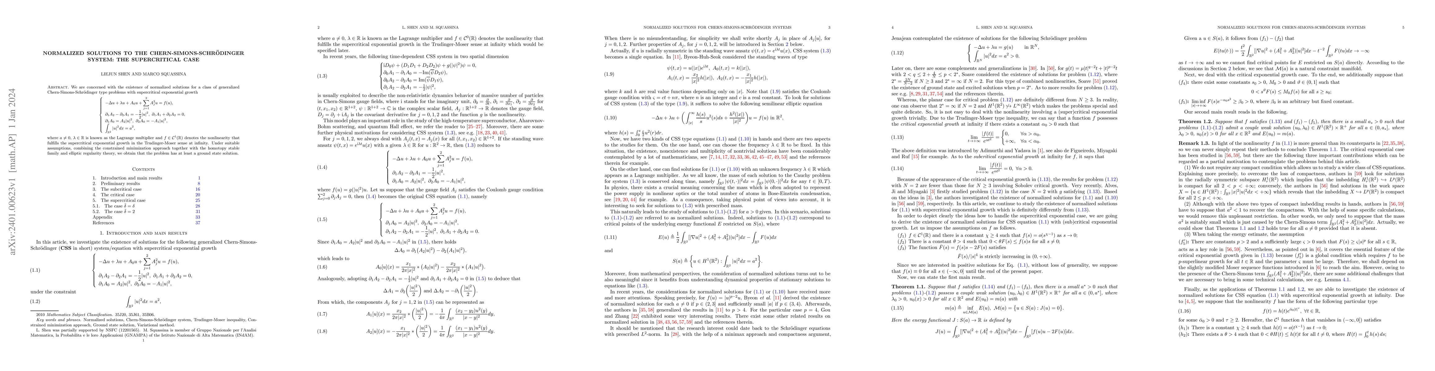 Thumbnail for Normalized solutions to the Chern-Simons-Schr\"{o}dinger system: the
  supercritical case