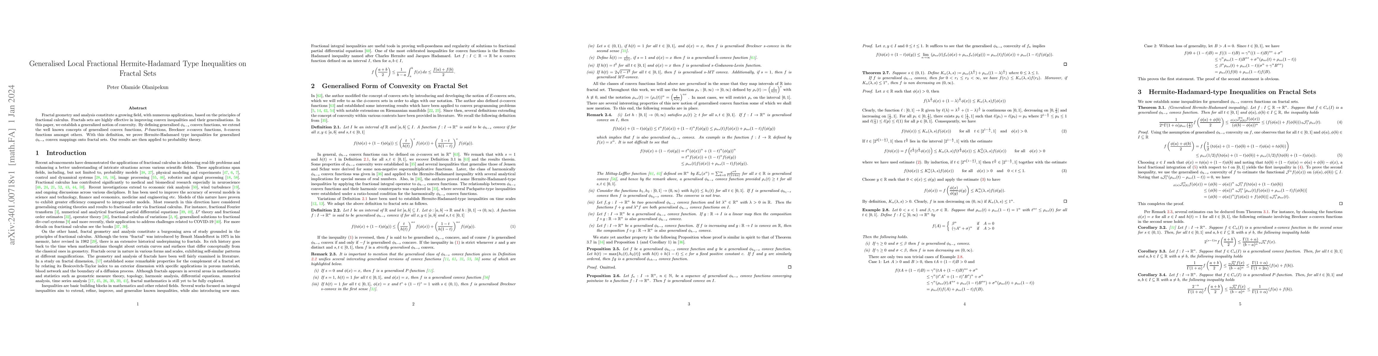 Thumbnail for Generalised Local Fractional Hermite-Hadamard Type Inequalities on
  Fractal Sets