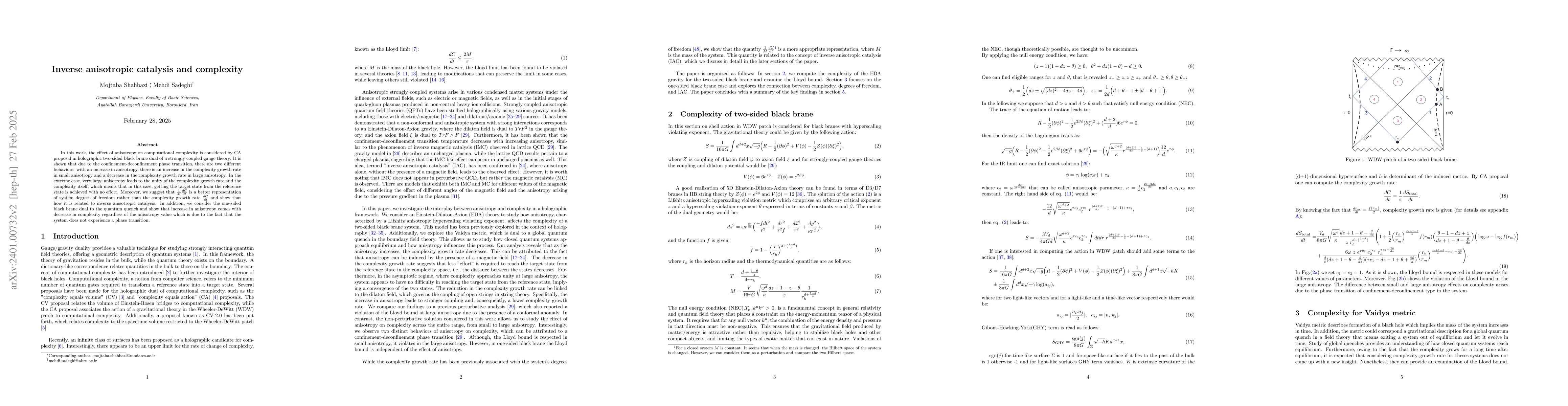 Thumbnail for Inverse anisotropic catalysis and complexity