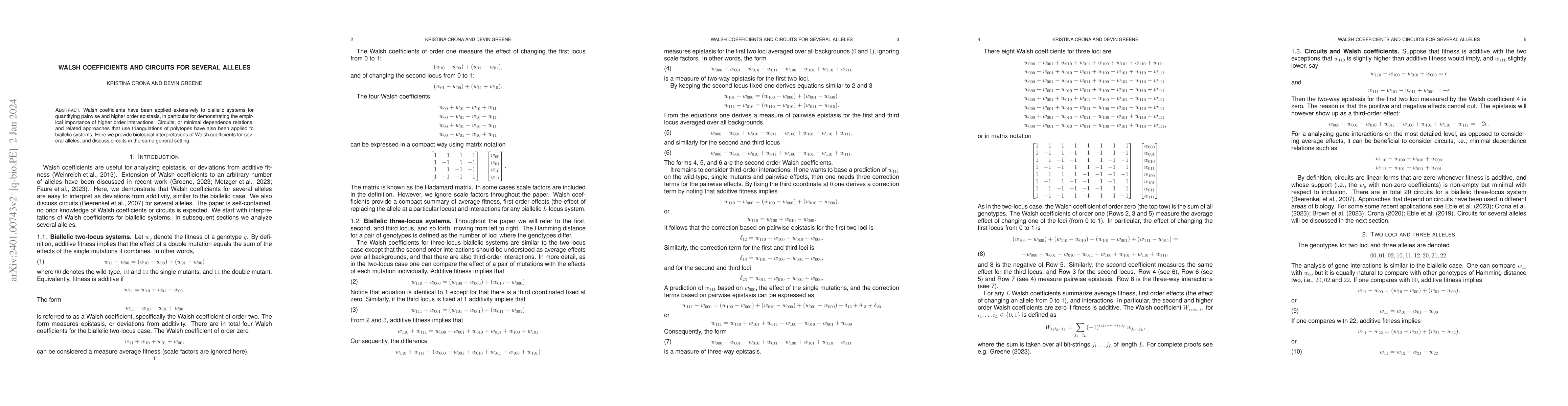 Thumbnail for Walsh coefficients and circuits for several alleles