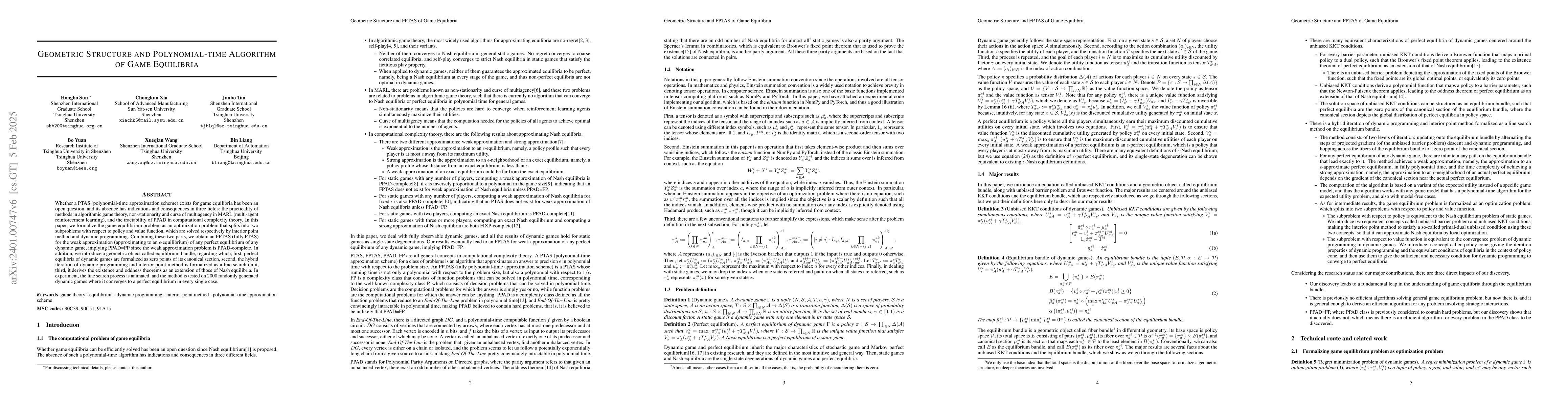 Thumbnail for Polynomial-time Approximation Scheme for Equilibriums of Games