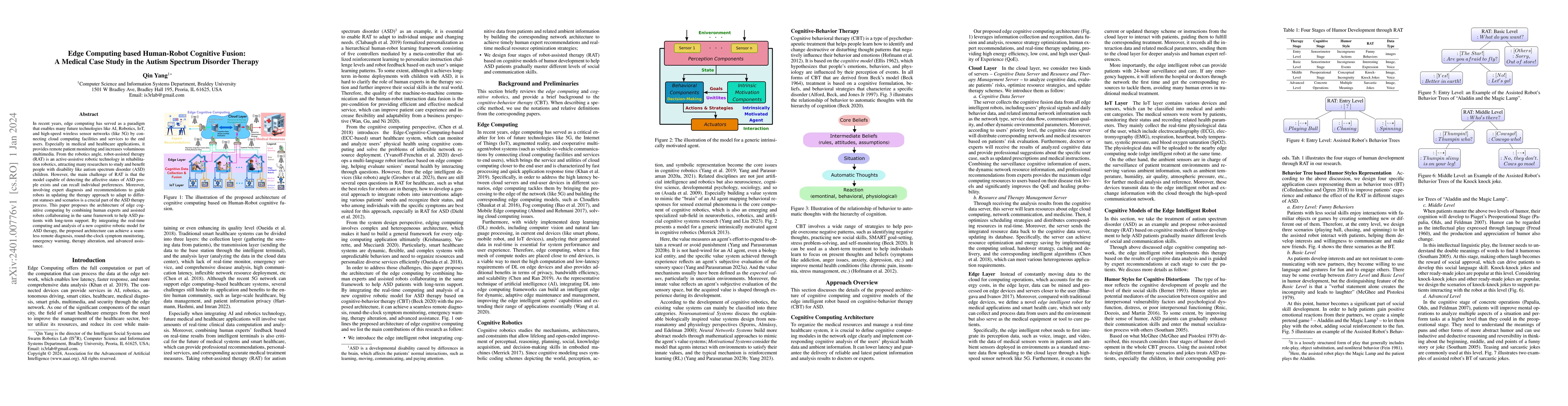 Thumbnail for Edge Computing based Human-Robot Cognitive Fusion: A Medical Case Study
  in the Autism Spectrum Disorder Therapy