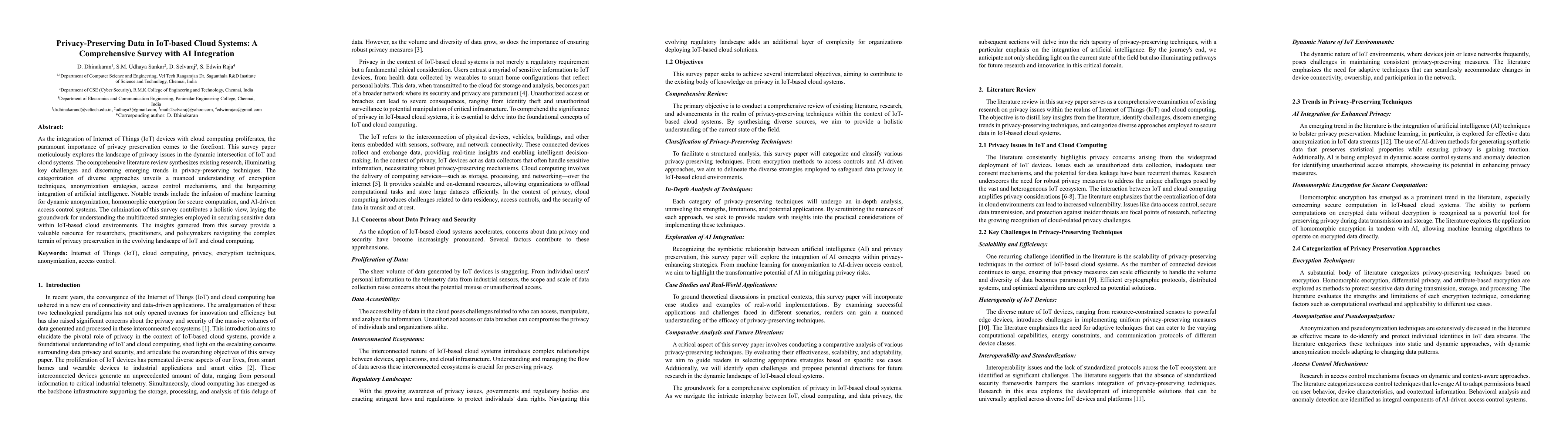 Thumbnail for Privacy-Preserving Data in IoT-based Cloud Systems: A Comprehensive
  Survey with AI Integration