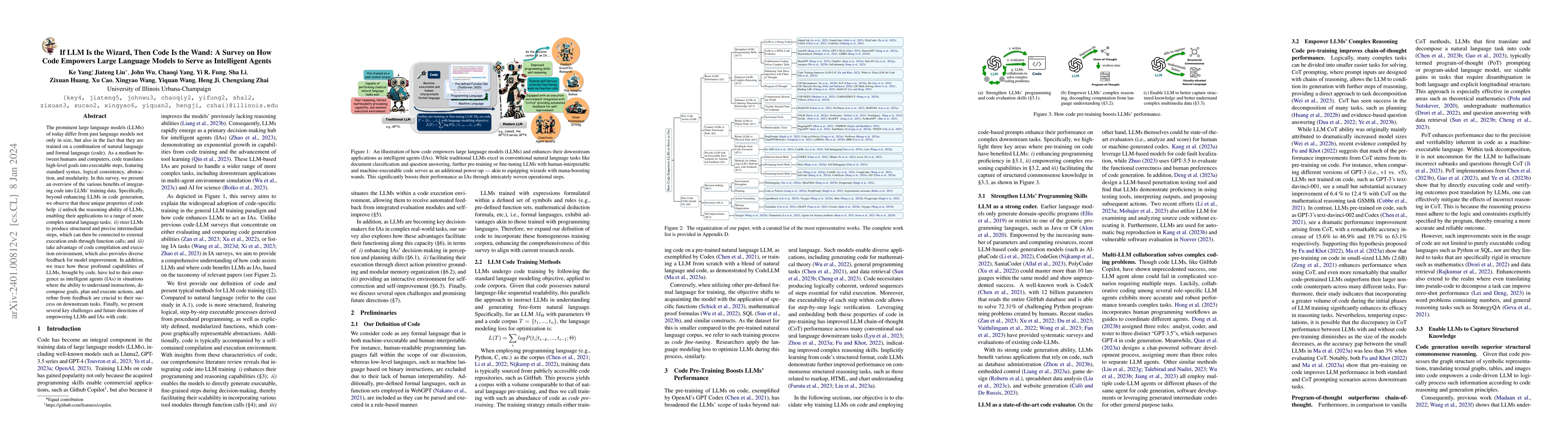 Thumbnail for If LLM Is the Wizard, Then Code Is the Wand: A Survey on How Code
  Empowers Large Language Models to Serve as Intelligent Agents