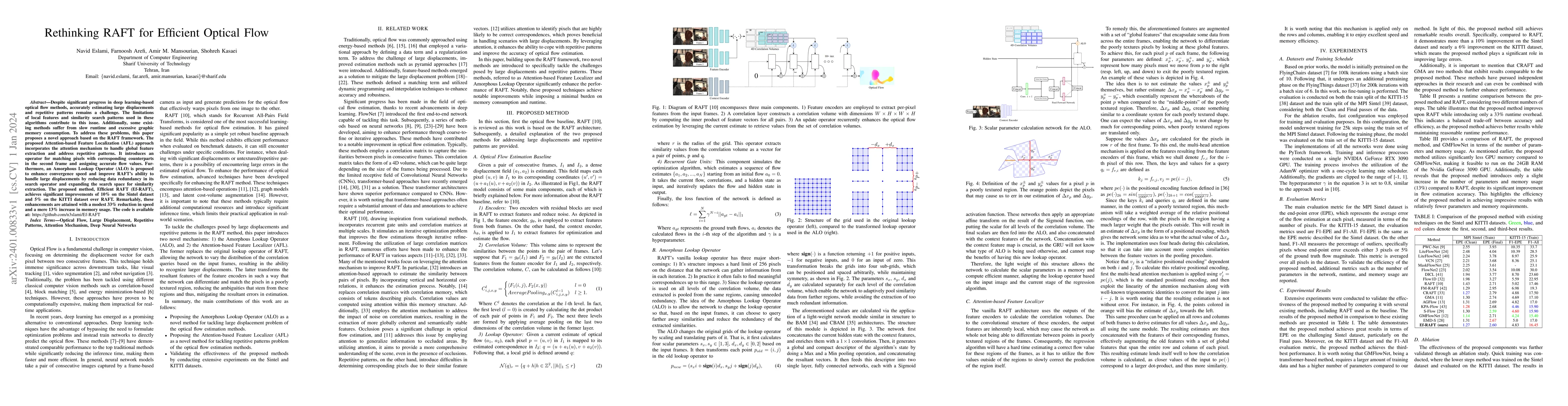 Thumbnail for Rethinking RAFT for Efficient Optical Flow