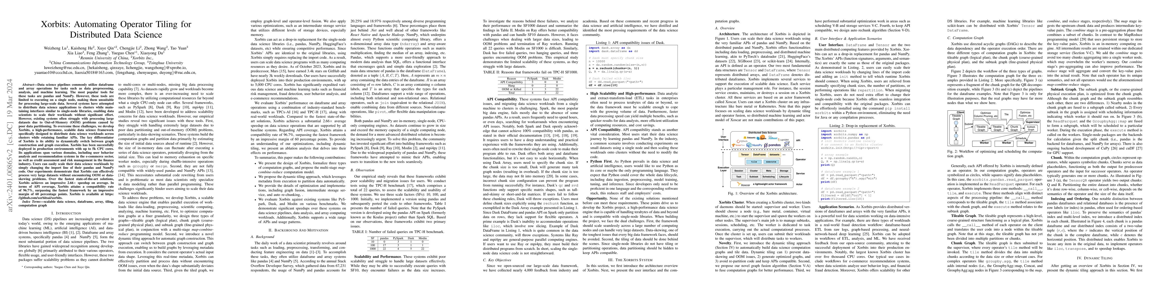 Thumbnail for Xorbits: Automating Operator Tiling for Distributed Data Science
