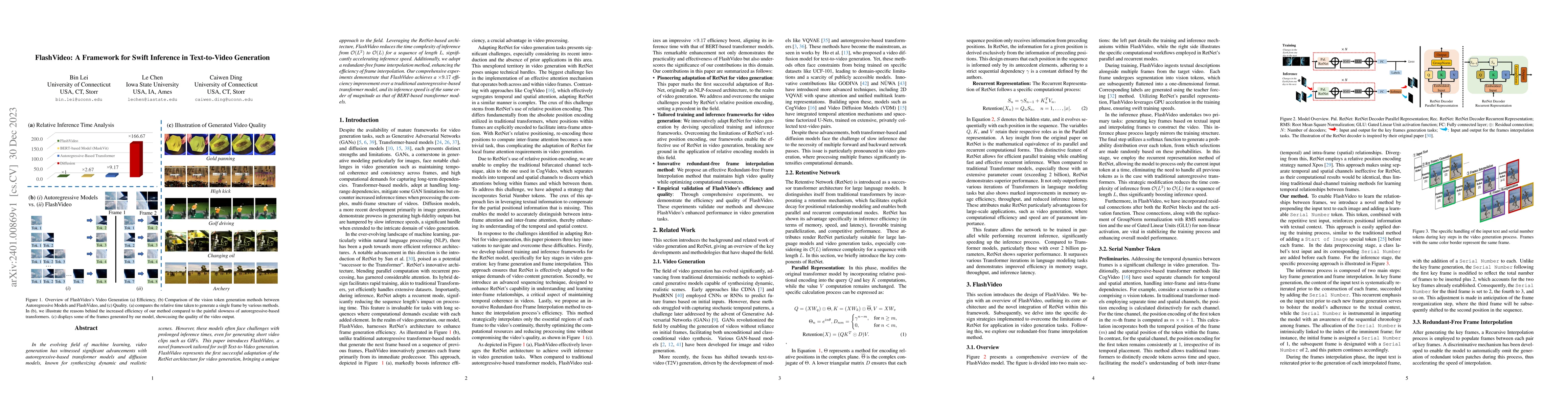 Thumbnail for FlashVideo: A Framework for Swift Inference in Text-to-Video Generation