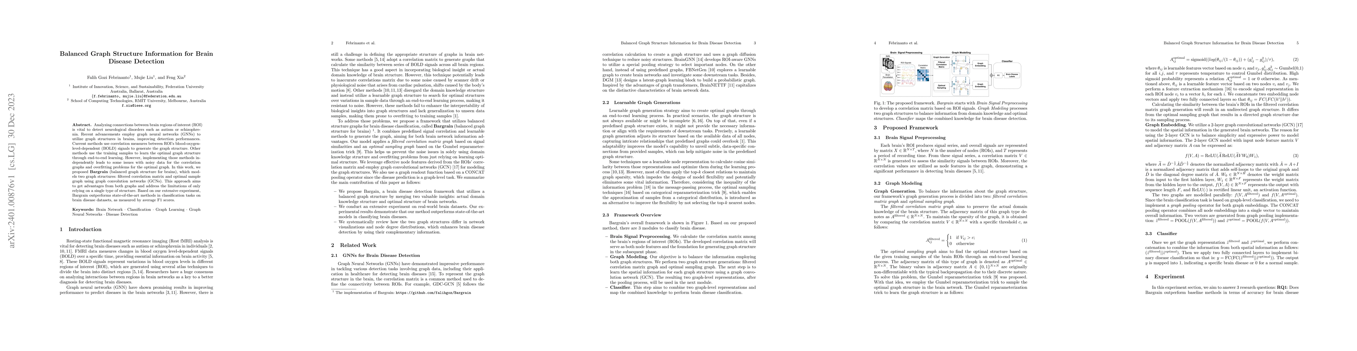 Thumbnail for Balanced Graph Structure Information for Brain Disease Detection