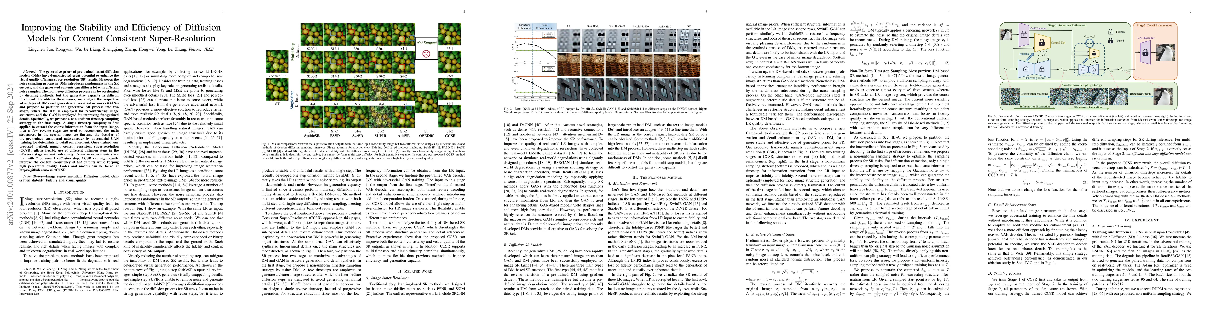 Thumbnail for Improving the Stability of Diffusion Models for Content Consistent
  Super-Resolution