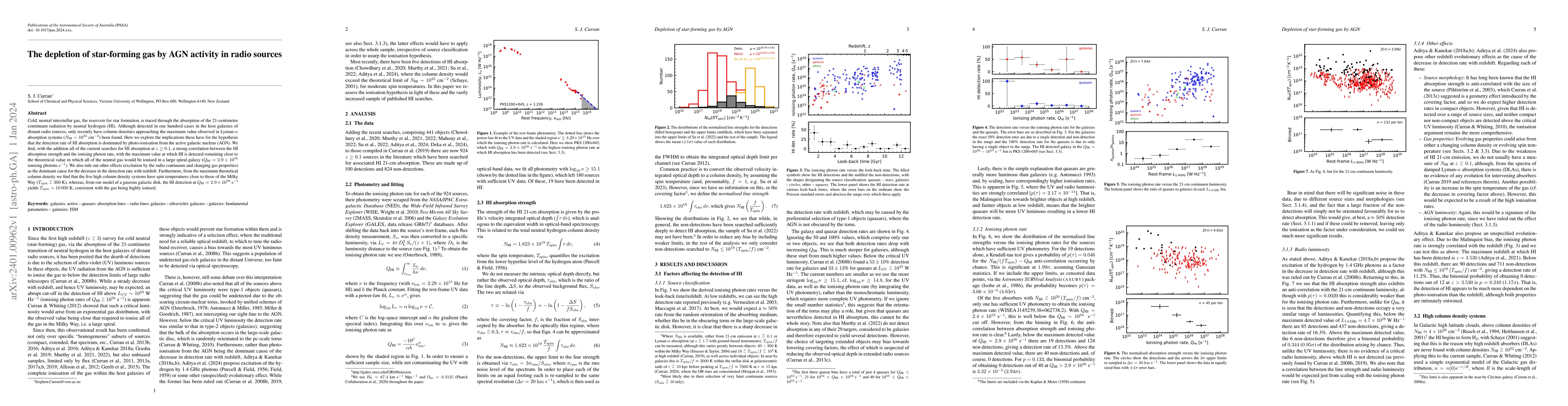 Thumbnail for The depletion of star-forming gas by AGN activity in radio sources
