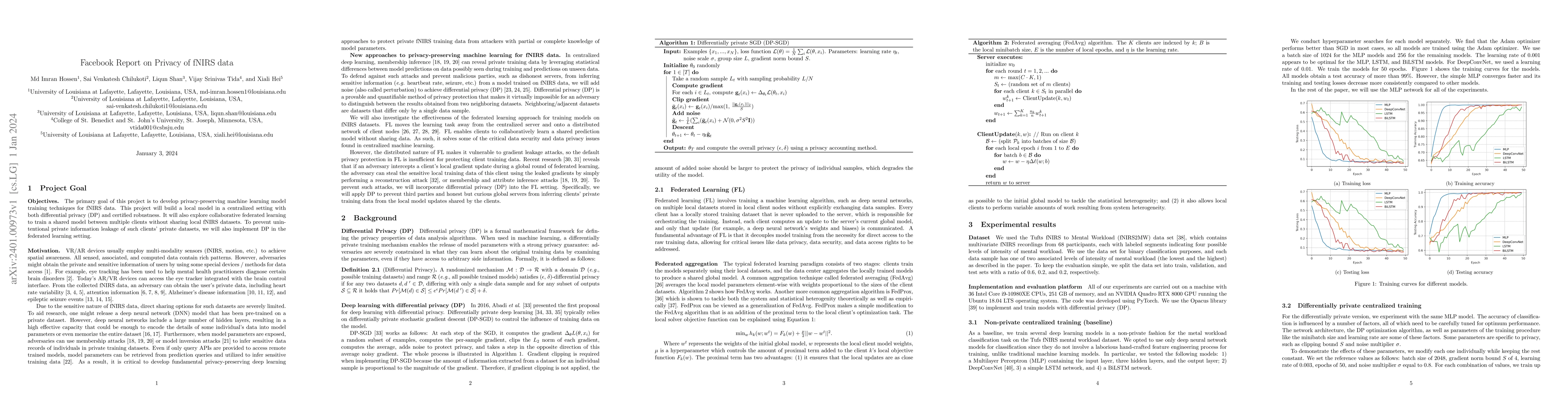 Thumbnail for Facebook Report on Privacy of fNIRS data