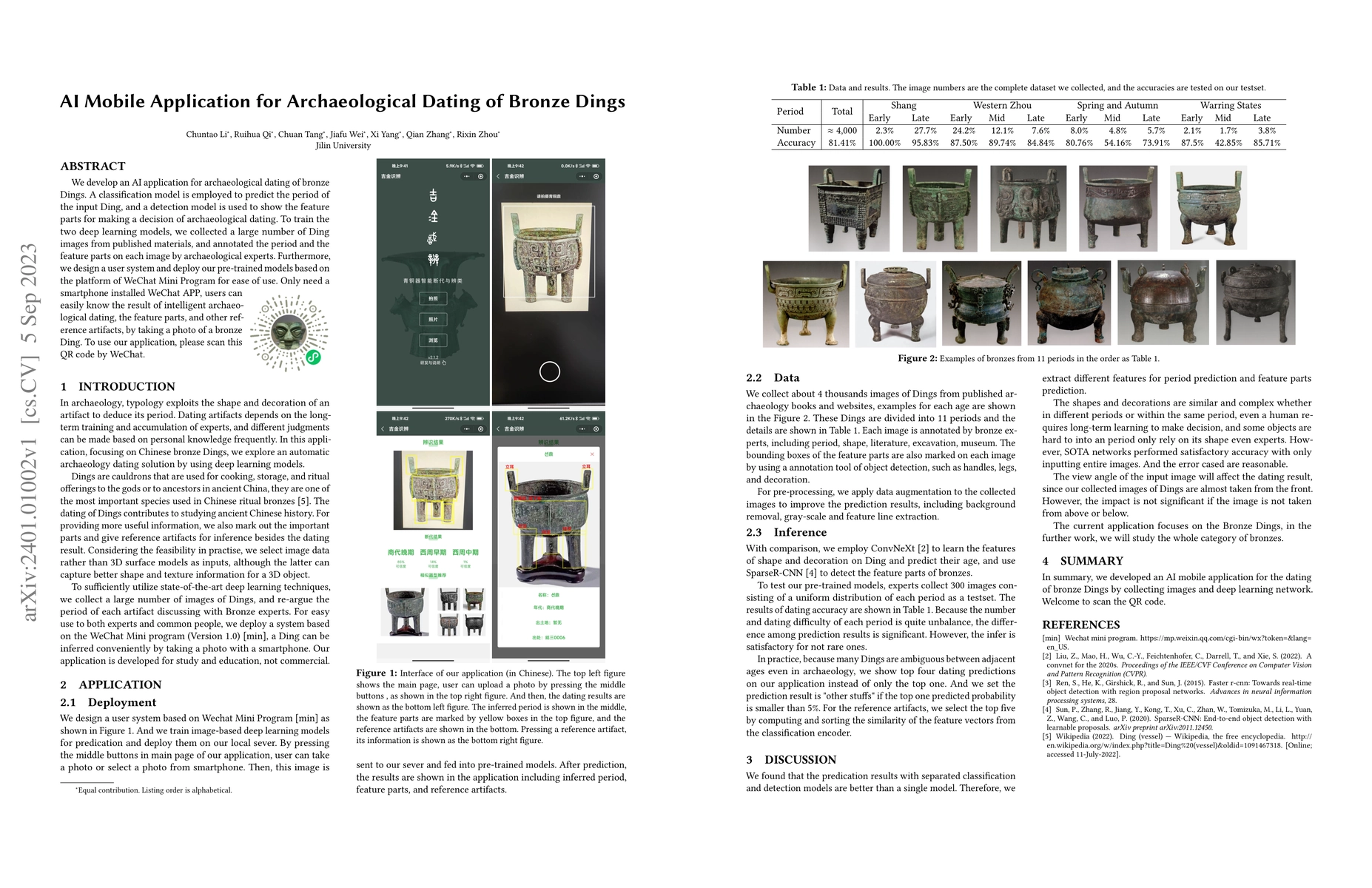 Thumbnail for AI Mobile Application for Archaeological Dating of Bronze Dings