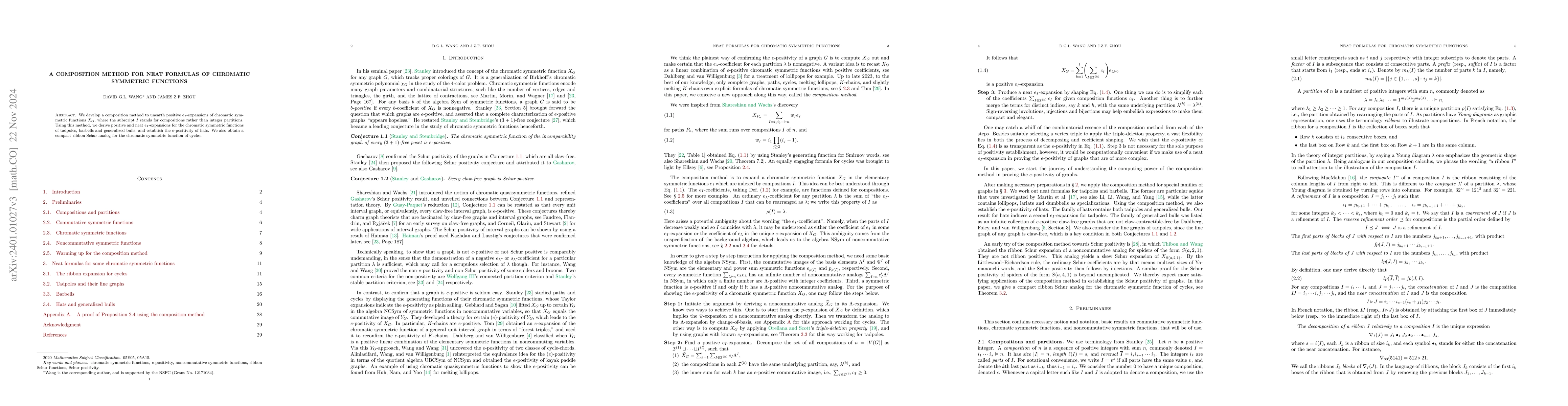 Thumbnail for Composition method for chromatic symmetric functions: Neat
  noncommutative analogs