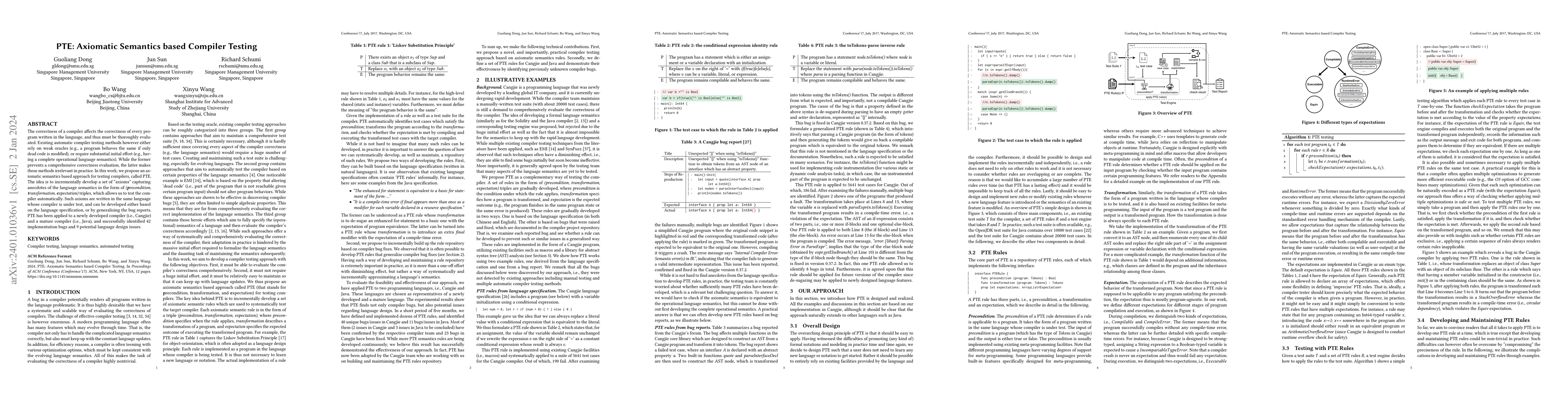 Thumbnail for PTE: Axiomatic Semantics based Compiler Testing