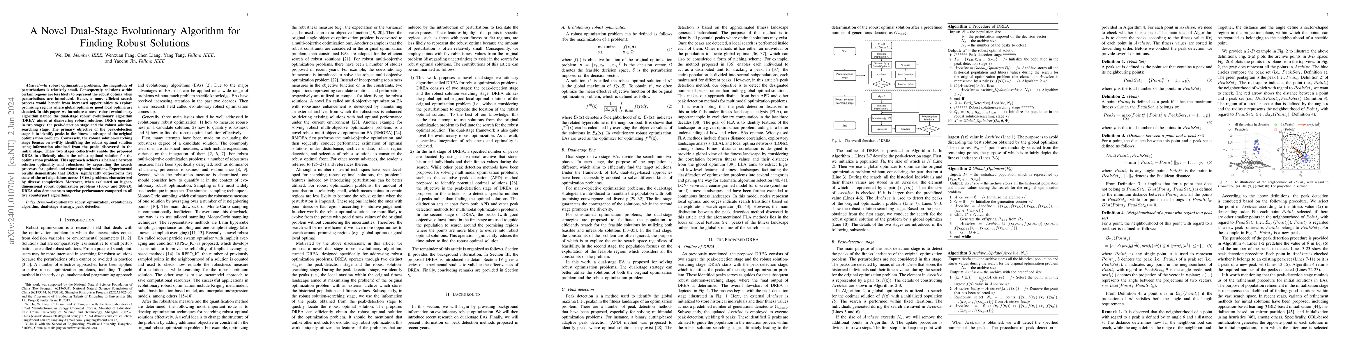 Thumbnail for A Novel Dual-Stage Evolutionary Algorithm for Finding Robust Solutions