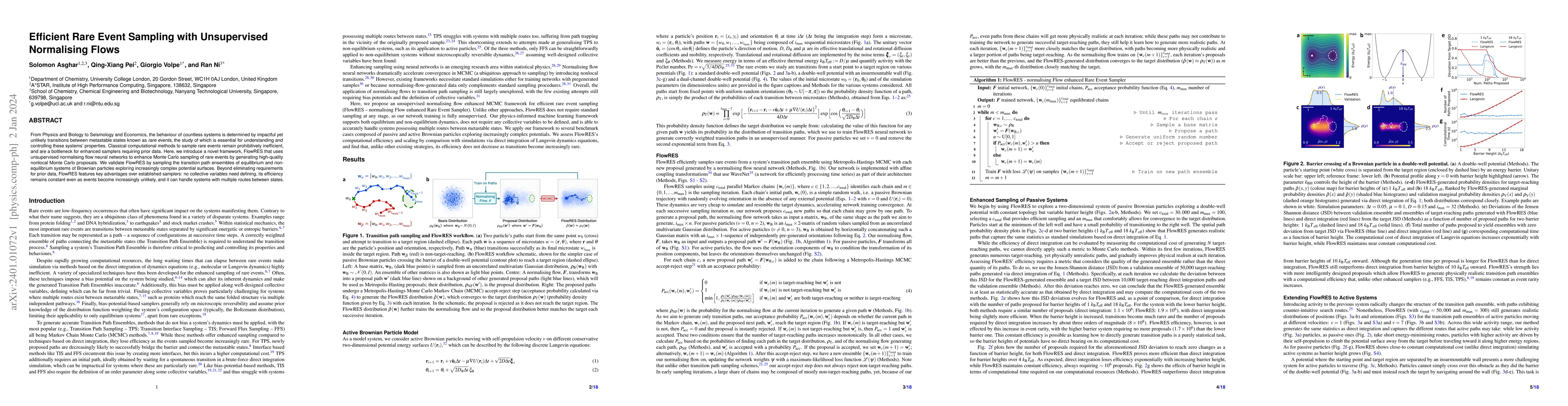 Thumbnail for Efficient Rare Event Sampling with Unsupervised Normalising Flows
