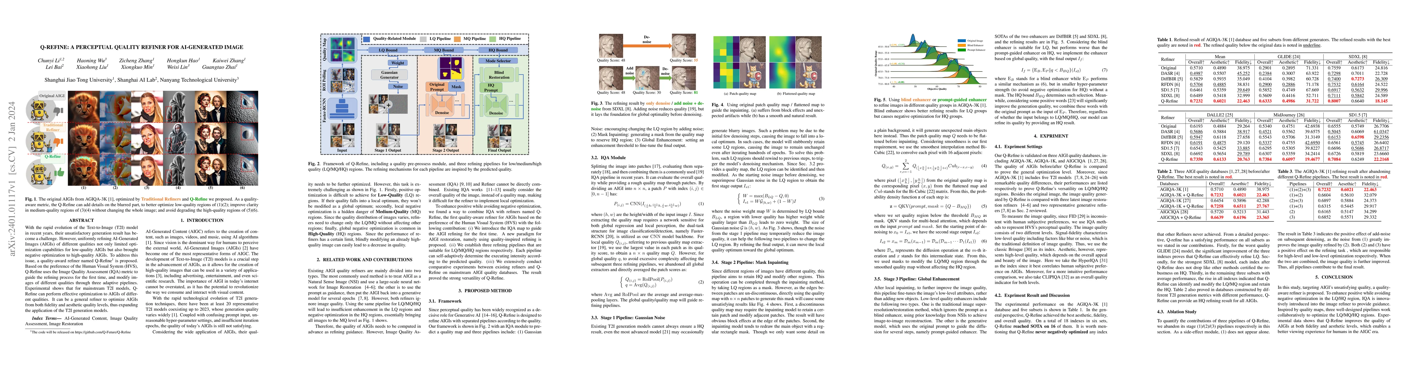 Thumbnail for Q-Refine: A Perceptual Quality Refiner for AI-Generated Image