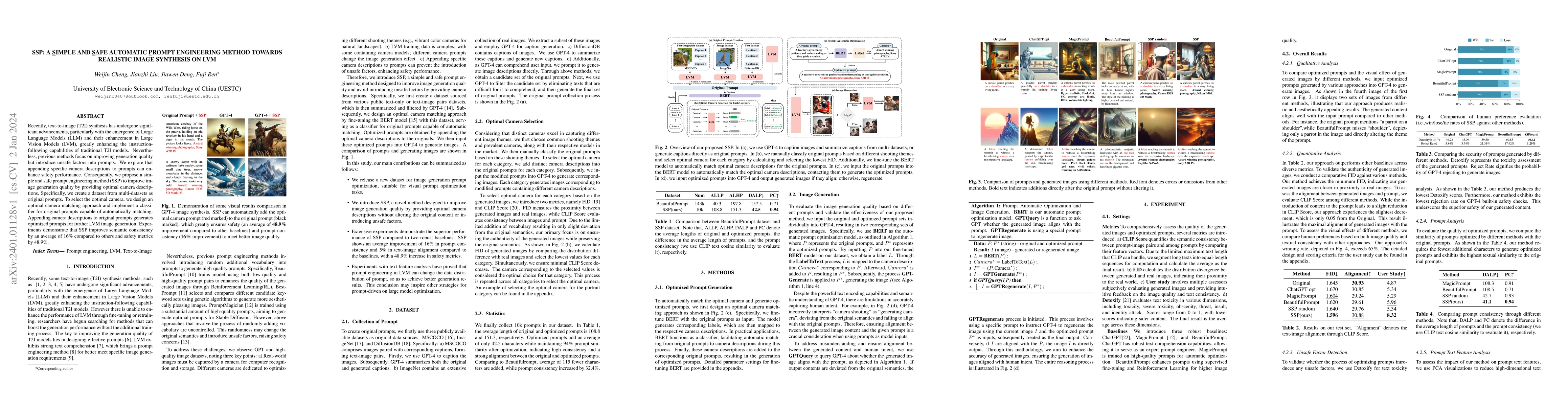 Thumbnail for SSP: A Simple and Safe automatic Prompt engineering method towards
  realistic image synthesis on LVM