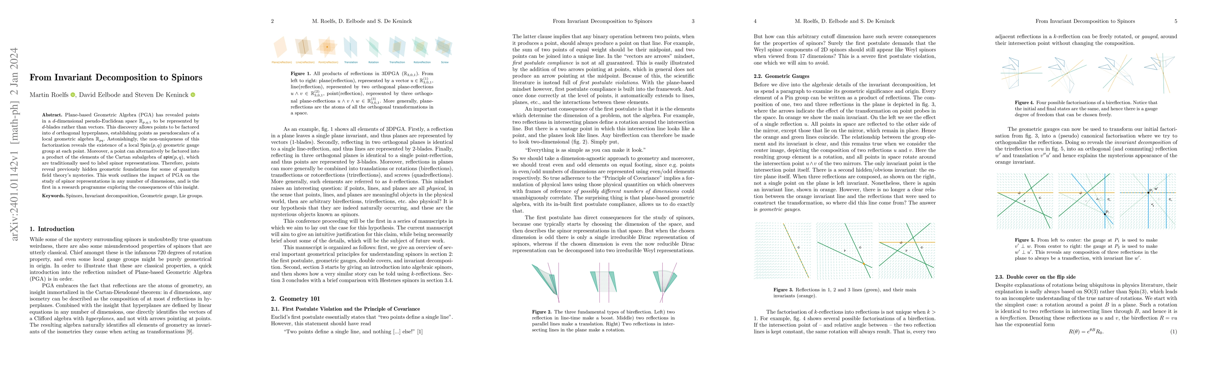 Thumbnail for From Invariant Decomposition to Spinors
