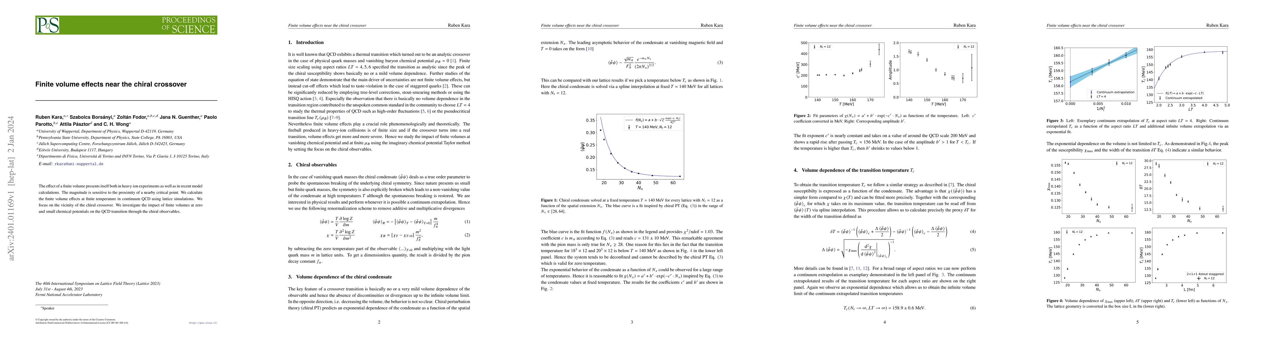 Thumbnail for Finite volume effects near the chiral crossover