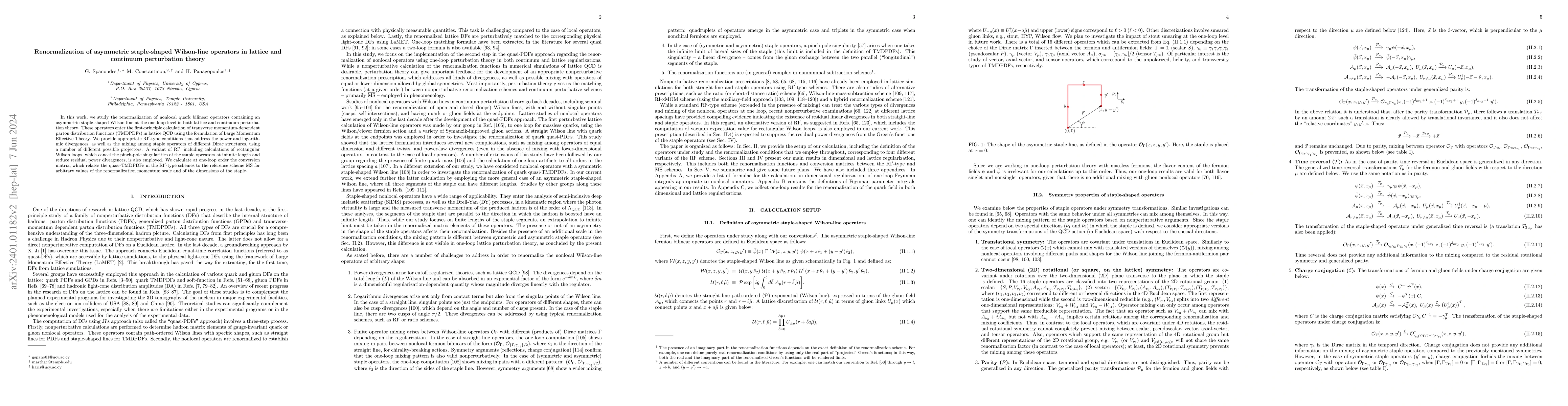 Thumbnail for Renormalization of asymmetric staple-shaped Wilson-line operators in
  lattice and continuum perturbation theory