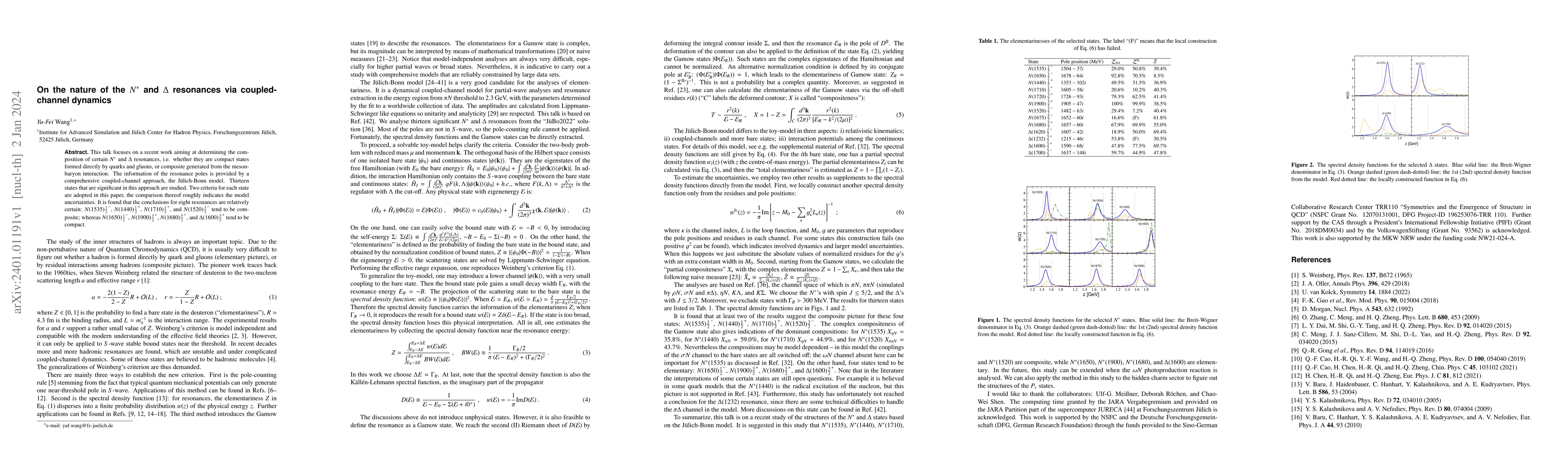 Thumbnail for On the nature of the $N^*$ and $\Delta$ resonances via coupled-channel
  dynamics