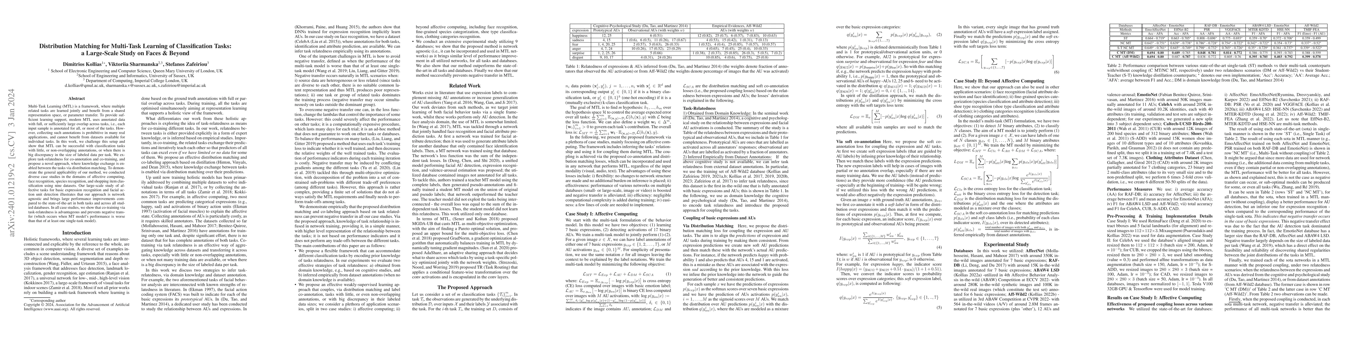 Thumbnail for Distribution Matching for Multi-Task Learning of Classification Tasks: a
  Large-Scale Study on Faces & Beyond