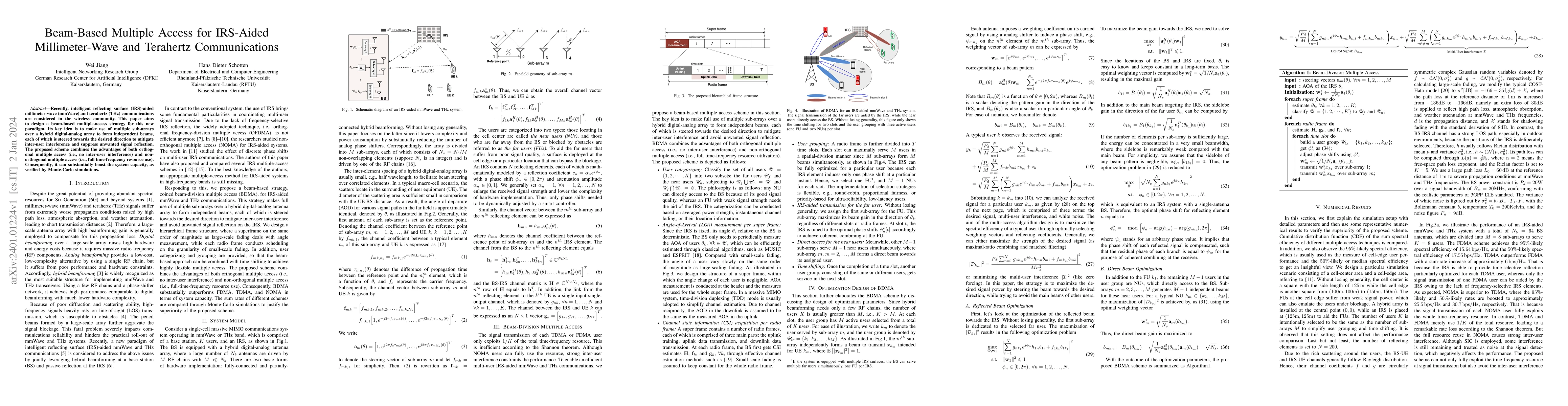 Thumbnail for Beam-Based Multiple Access for IRS-Aided Millimeter-Wave and Terahertz
  Communications