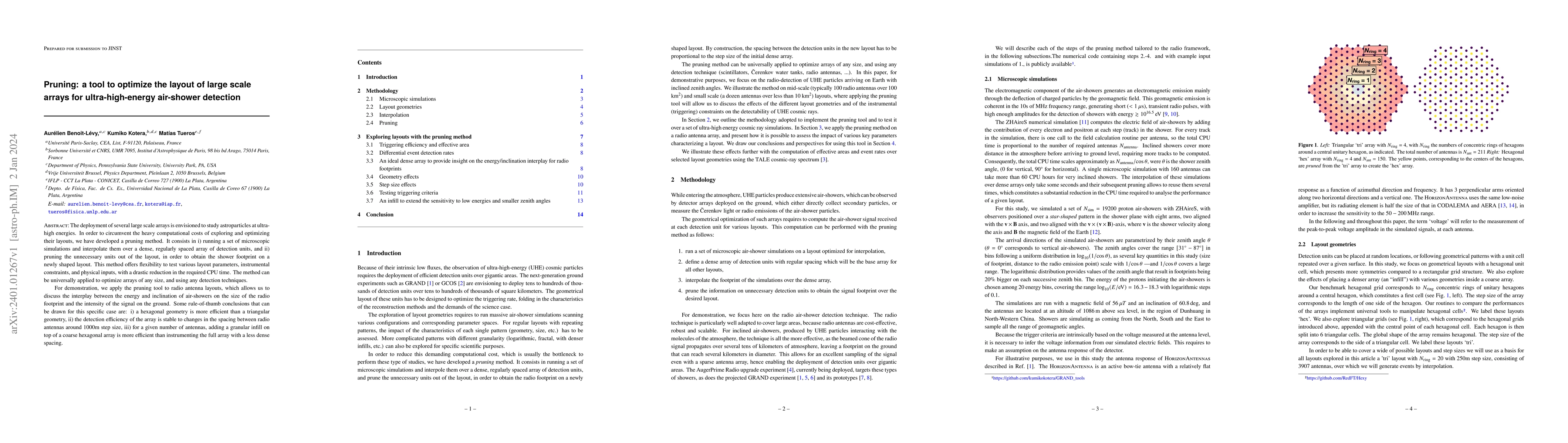 Thumbnail for Pruning: a tool to optimize the layout of large scale arrays for
  ultra-high-energy air-shower detection
