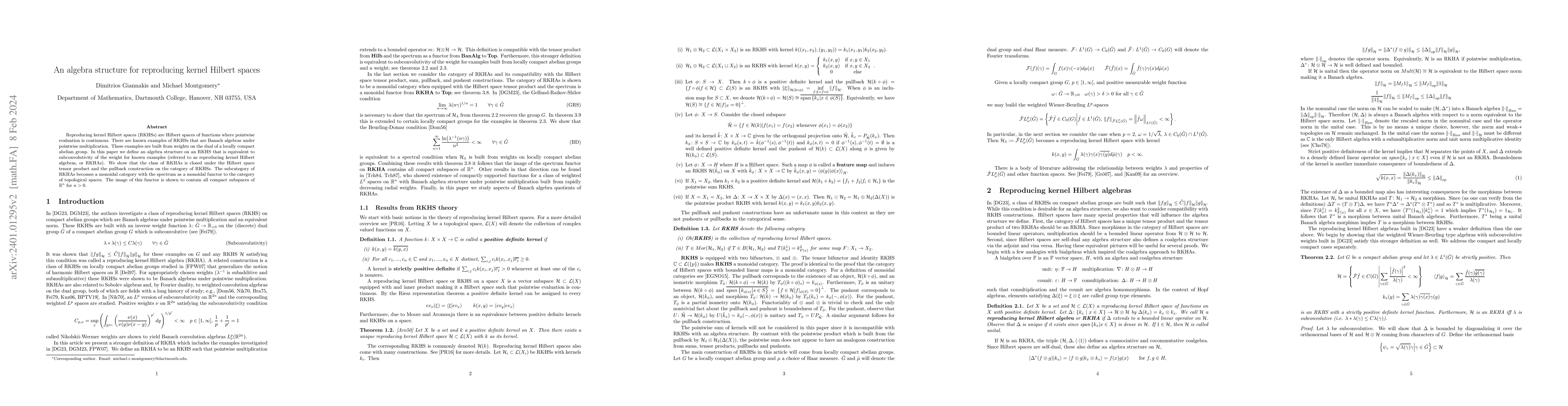 Thumbnail for An algebra structure for reproducing kernel Hilbert spaces