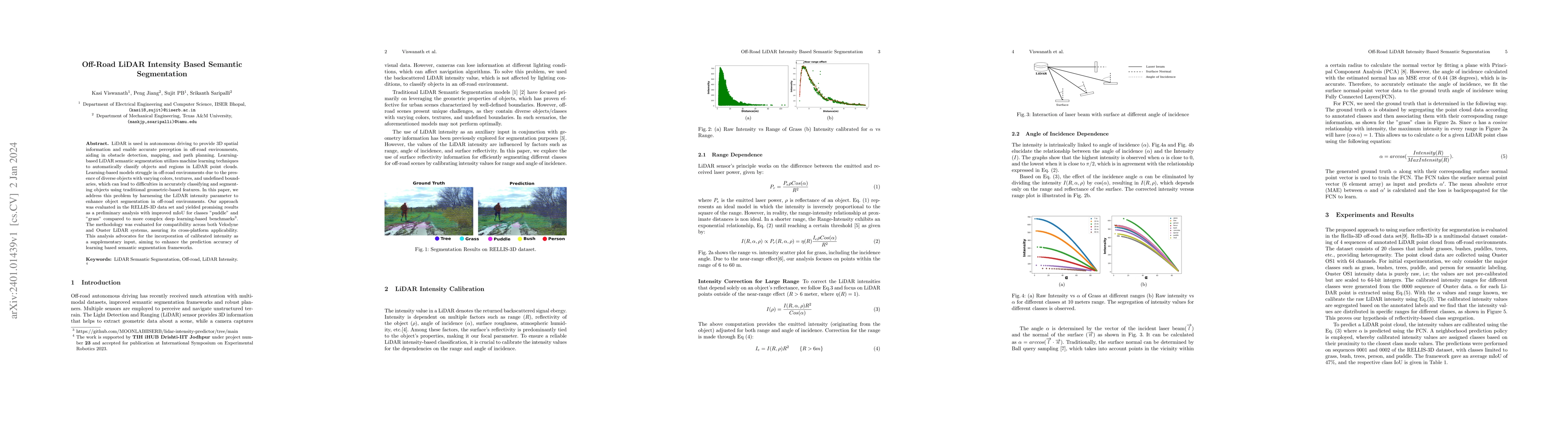 Thumbnail for Off-Road LiDAR Intensity Based Semantic Segmentation