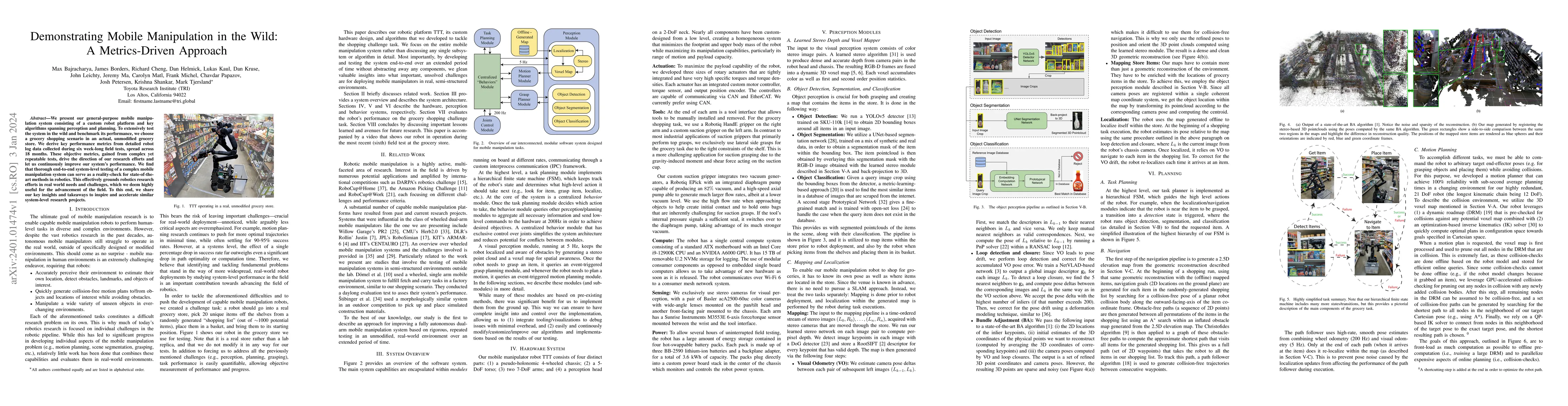 Thumbnail for Demonstrating Mobile Manipulation in the Wild: A Metrics-Driven Approach