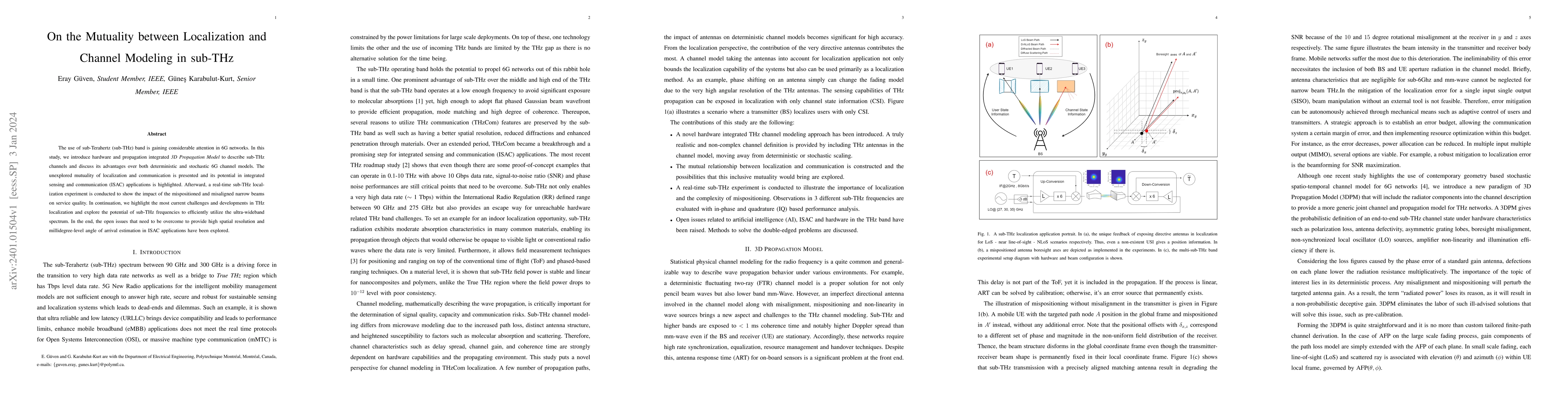 Thumbnail for On the Mutuality between Localization and Channel Modeling in sub-THz