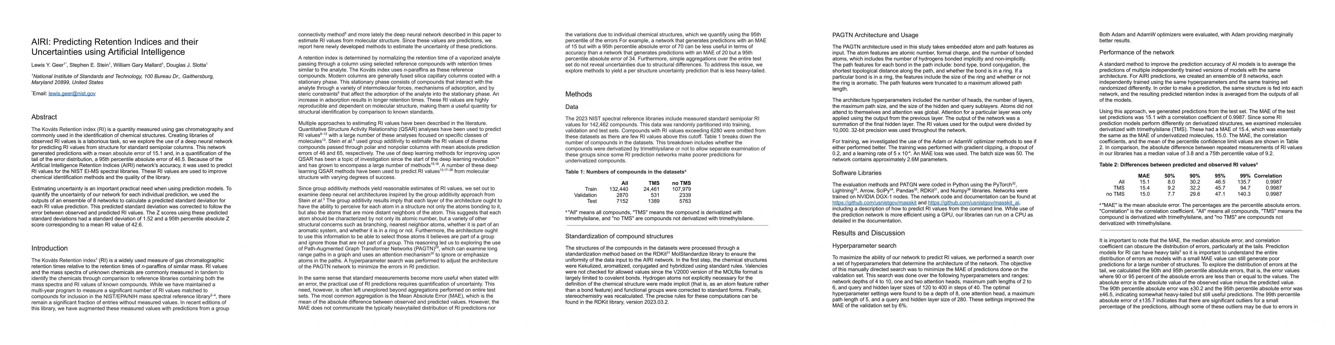 Thumbnail for AIRI: Predicting Retention Indices and their Uncertainties using
  Artificial Intelligence