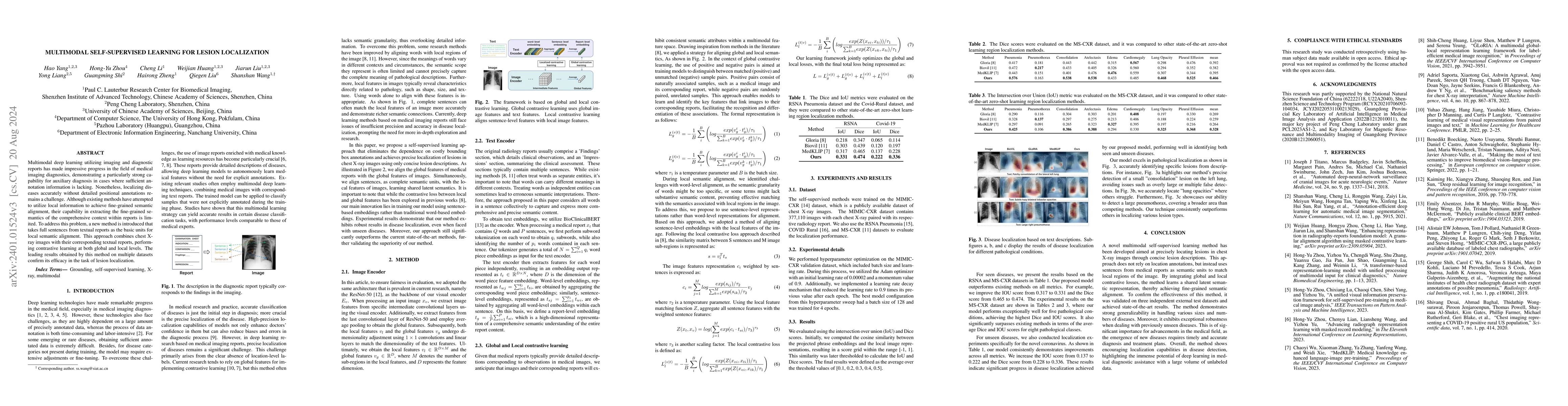Thumbnail for Multimodal self-supervised learning for lesion localization