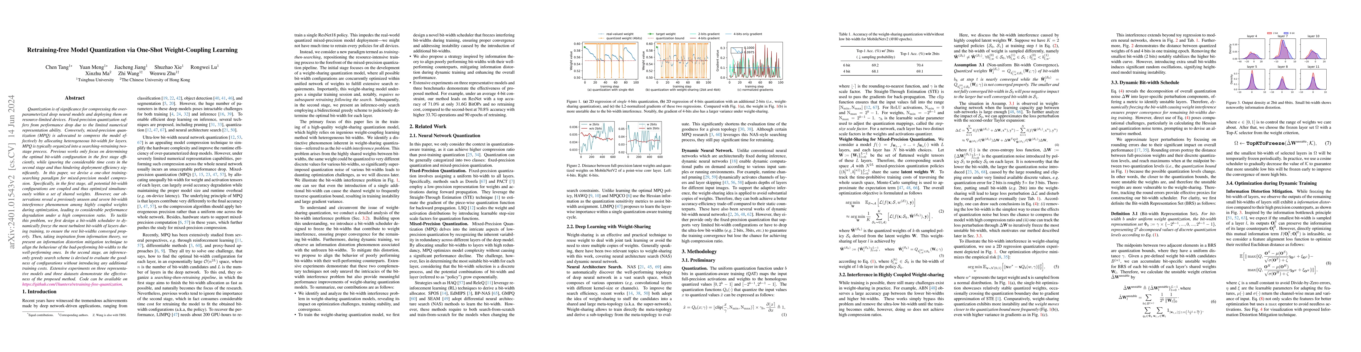 Thumbnail for Retraining-free Model Quantization via One-Shot Weight-Coupling Learning