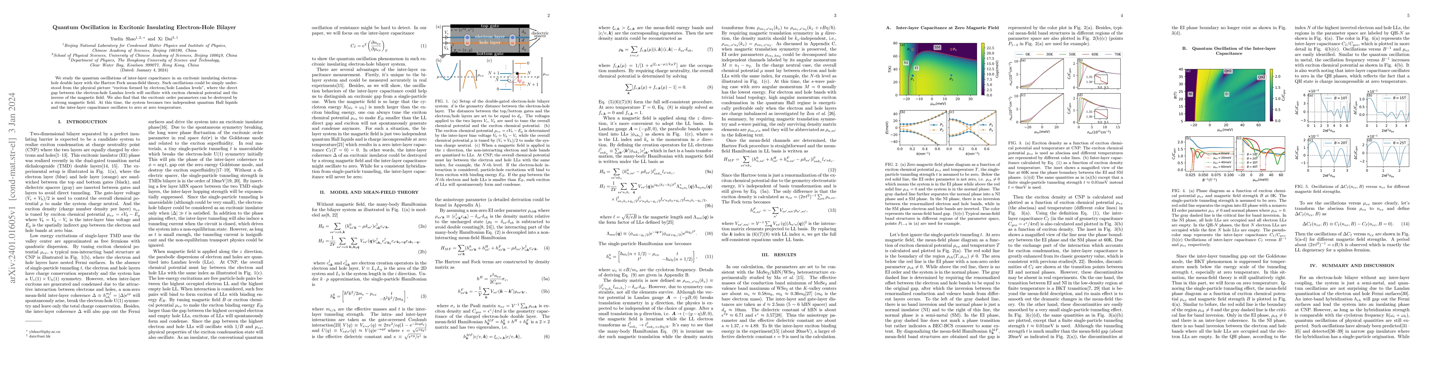 Thumbnail for Quantum Oscillation in Excitonic Insulating Electron-Hole Bilayer
