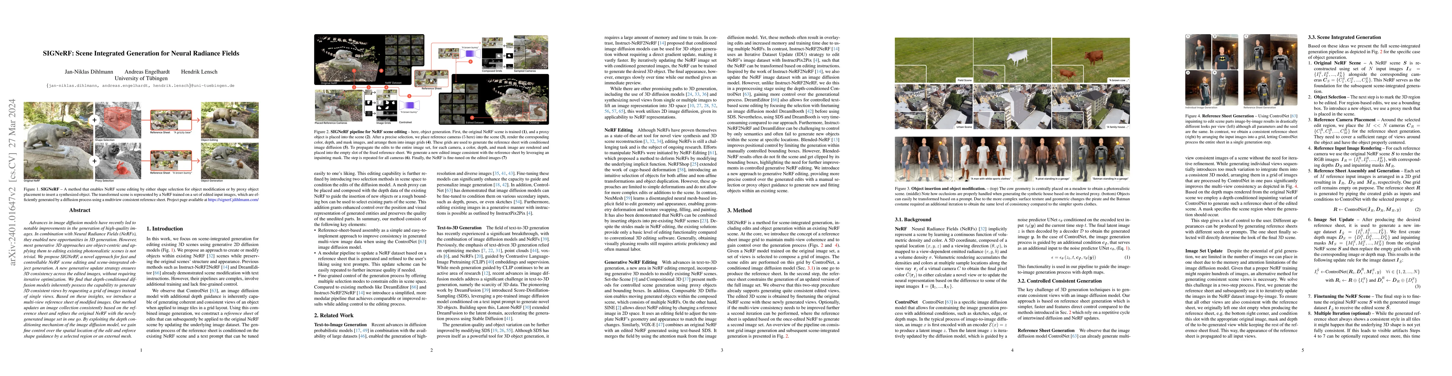Thumbnail for SIGNeRF: Scene Integrated Generation for Neural Radiance Fields