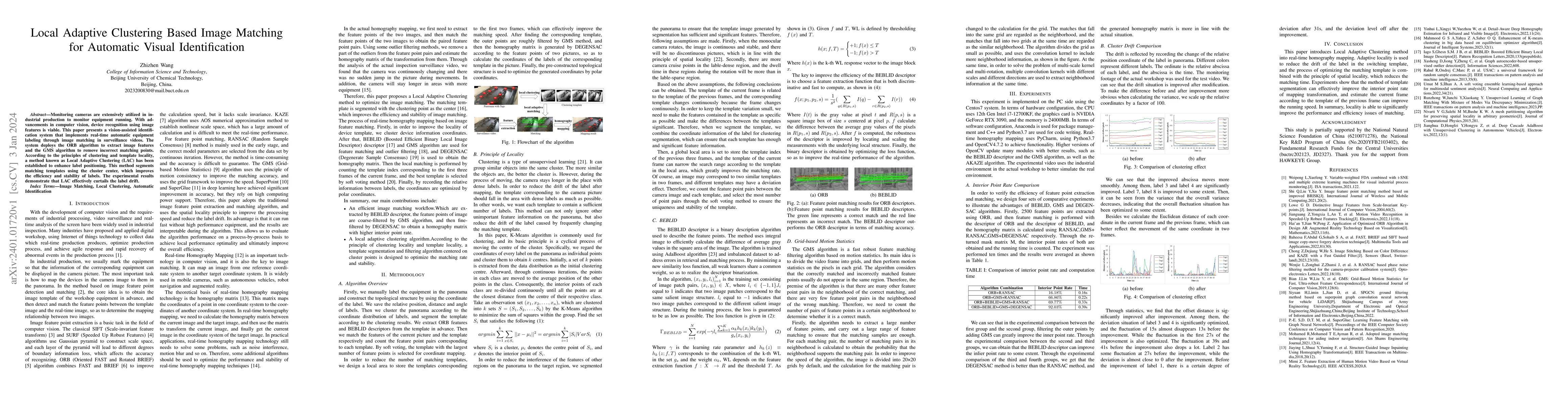 Thumbnail for Local Adaptive Clustering Based Image Matching for Automatic Visual
  Identification