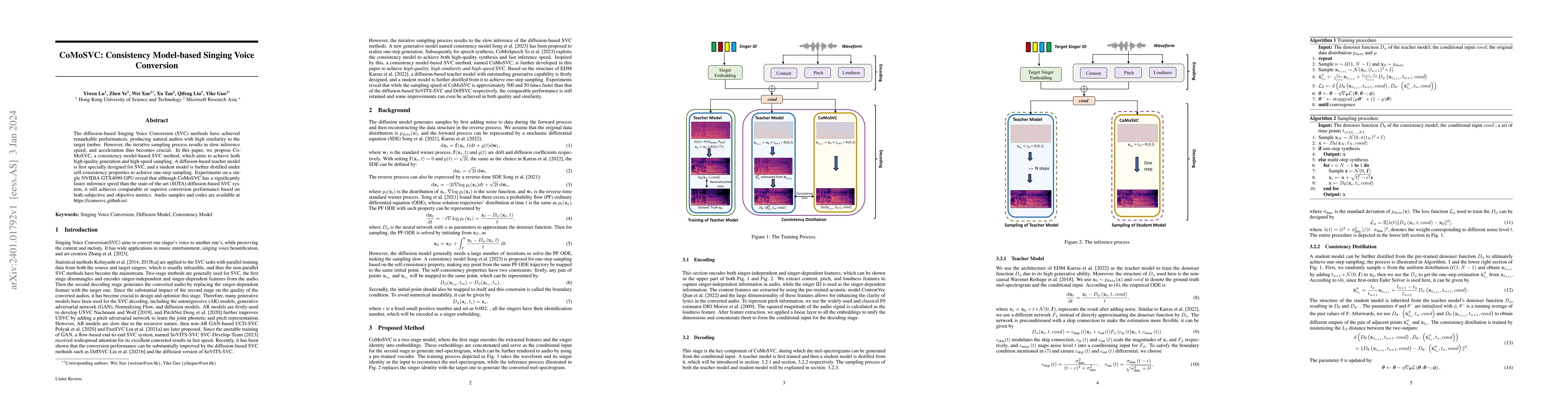 Thumbnail for CoMoSVC: Consistency Model-based Singing Voice Conversion